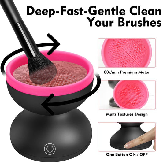 Electric Makeup Brush Cleaner Machine Quick Dry Makeup